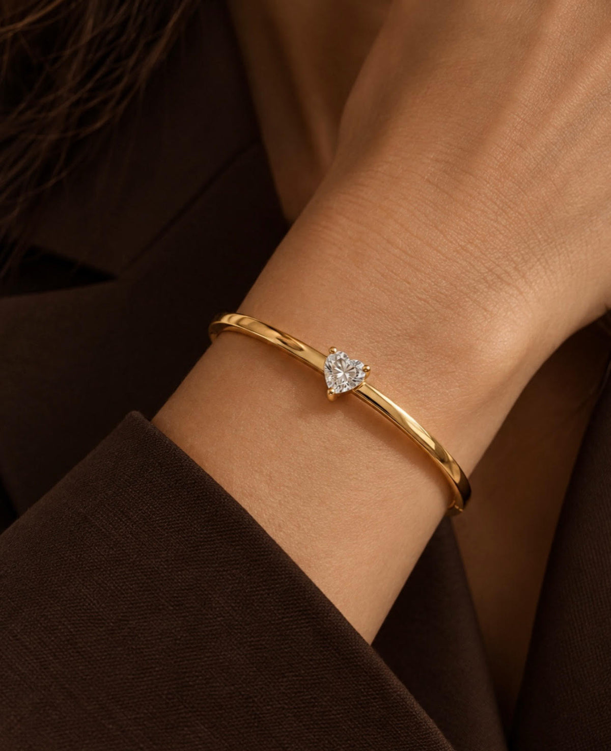 ROCK bangle heart