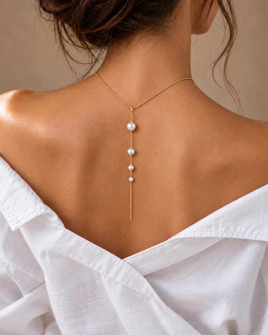 SNAKE pearl necklace