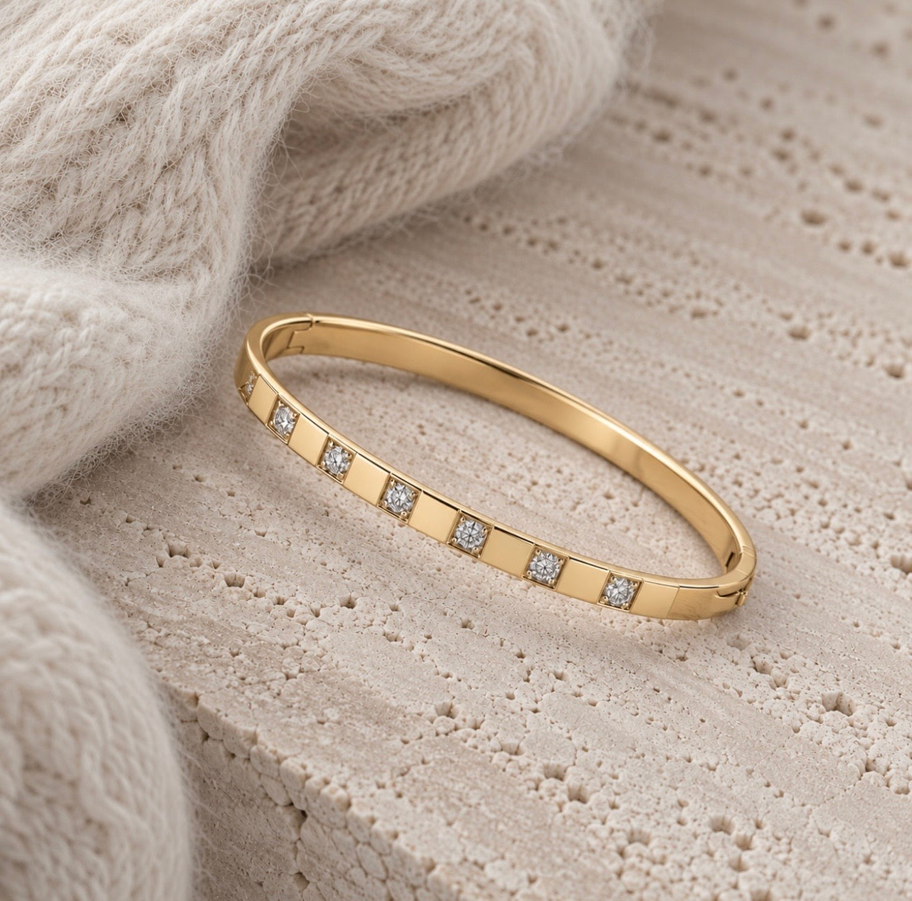 CLASSIC bangle steel gold