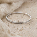SHINE bangle steel silver