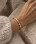 SPARKLE bangle steel gold