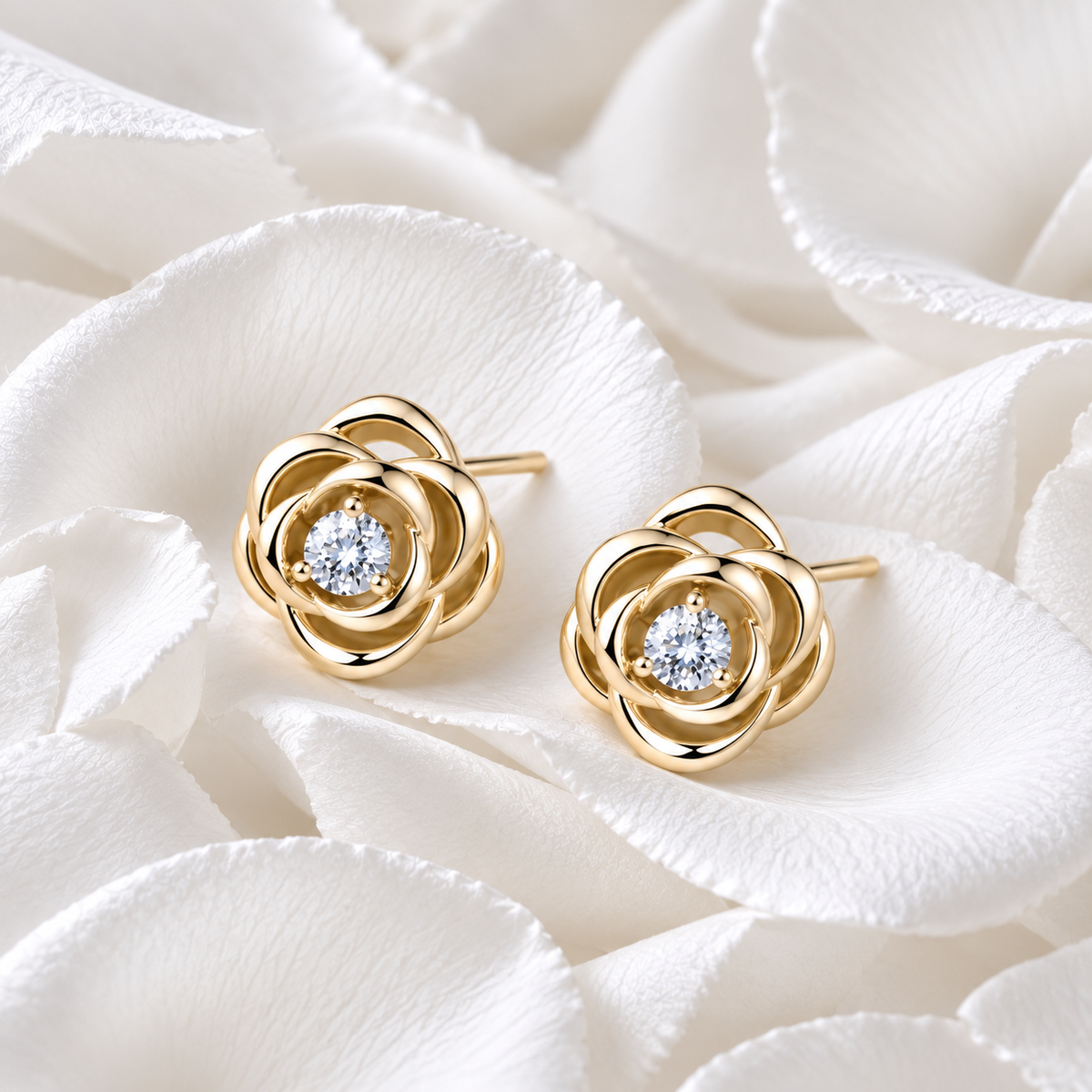 The Rose Earrings Gold