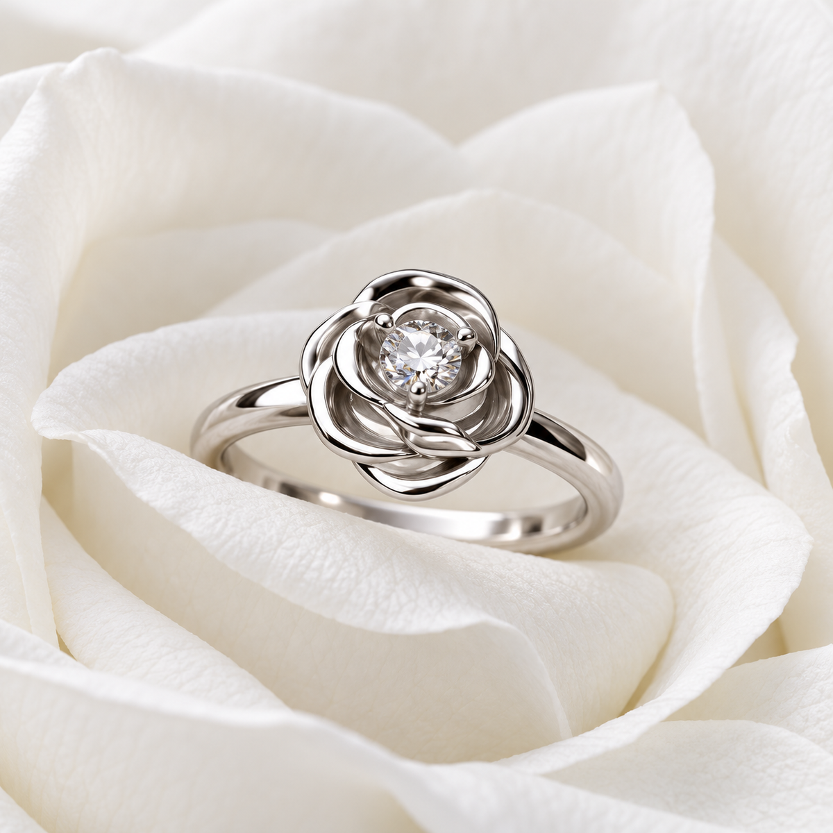 The Rose Ring Silver